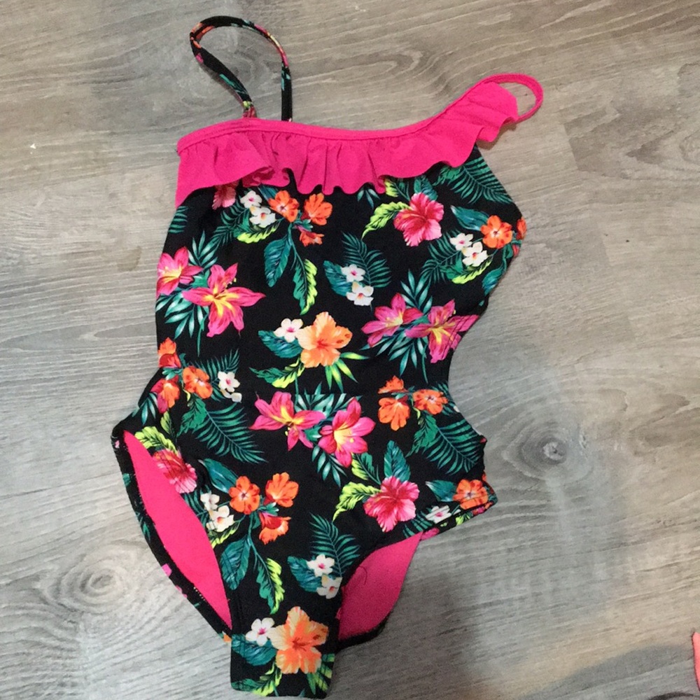Tropical one piece bathing suit!
